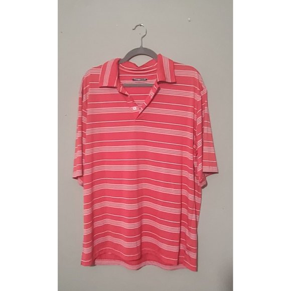 Cypress Club Performance Polo Striped Golf Shirt - Picture 1 of 4
